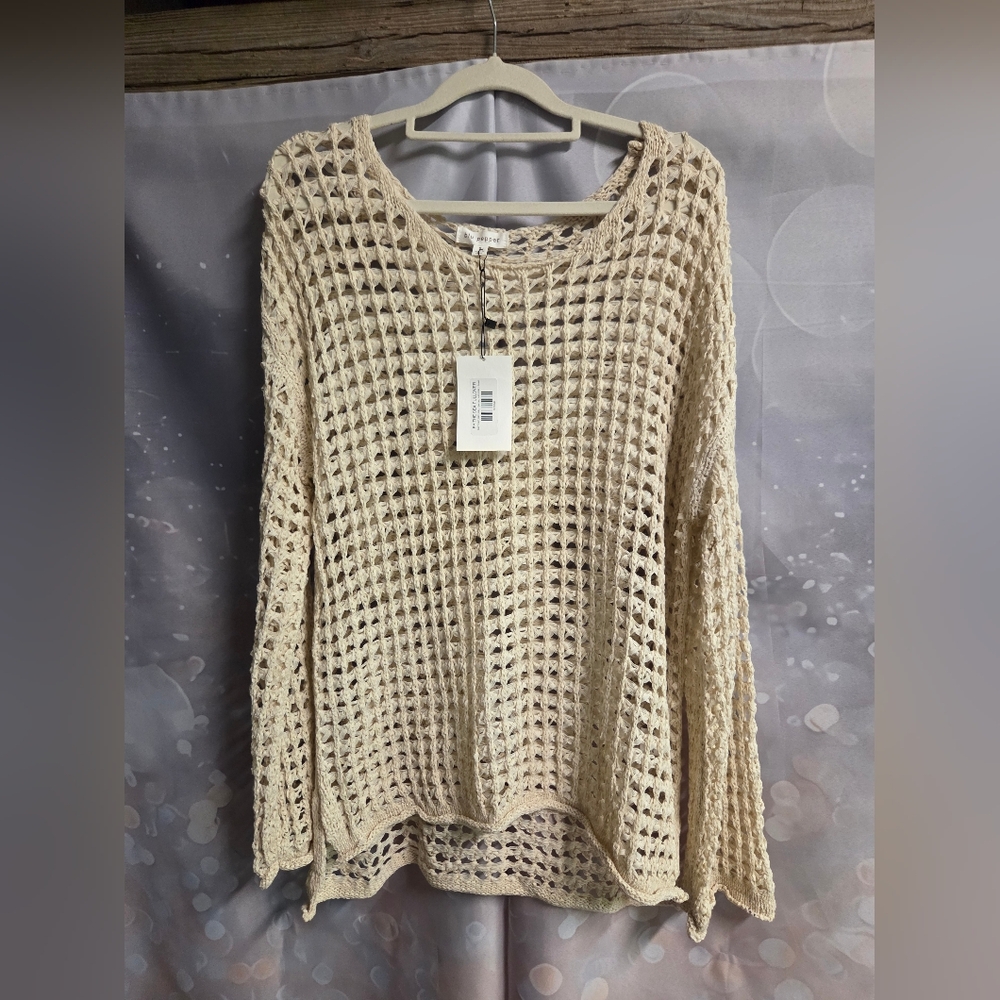Cream Knit Women's Sweater